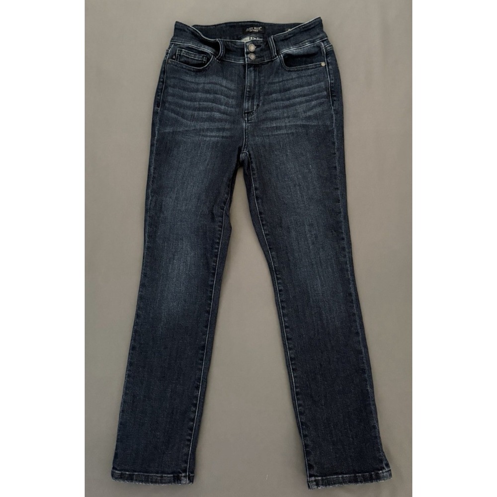 Judy Blue Jeans Womens Size 9/29 Dark Wash High Rise Straight Leg Stretchy
